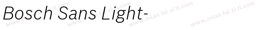 Bosch Sans Light字体转换